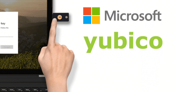 Беспарольный вход при помощи YubiKey 5 теперь доступен для учетных записей Microsoft